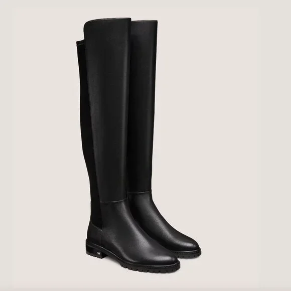 Stuart Weitzman City Boot Black Size 7